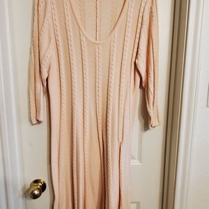 Long sleeve sweater dress
